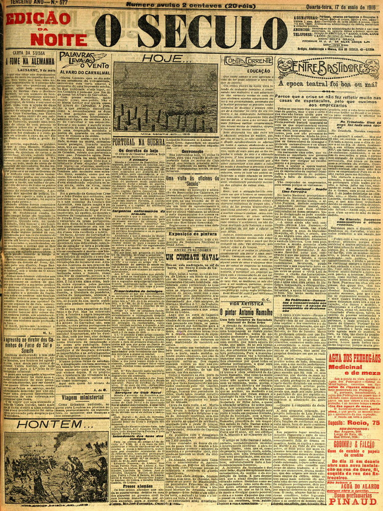 O Século Nº 577 de 17.05.1916 | PDF