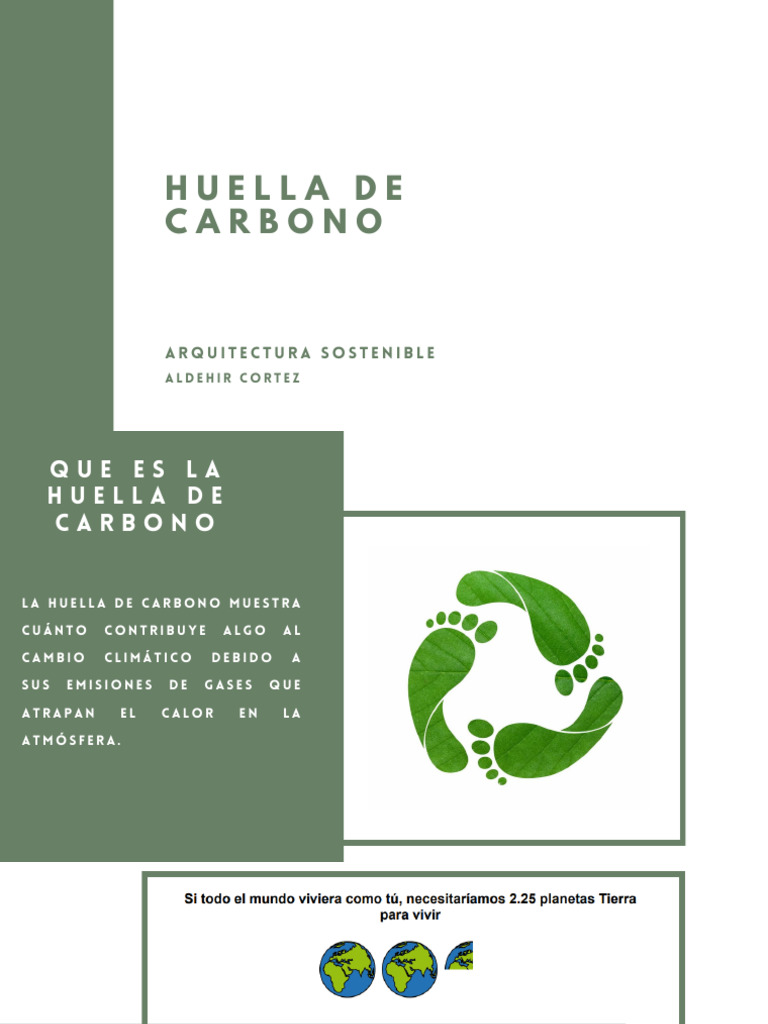 Huella de Carbono en Viviendas Sostenibles | PDF | Residuos