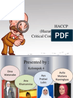 HACCP (Hazard Analysis Critical Control Point