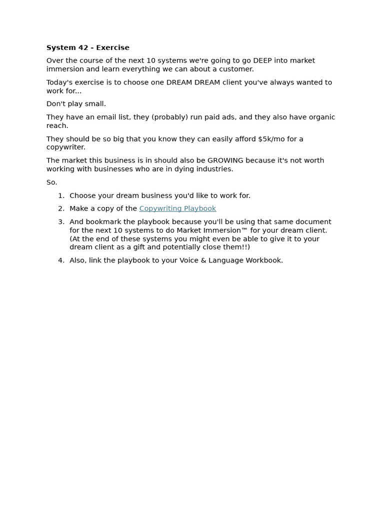 System 42 - Exercise | PDF