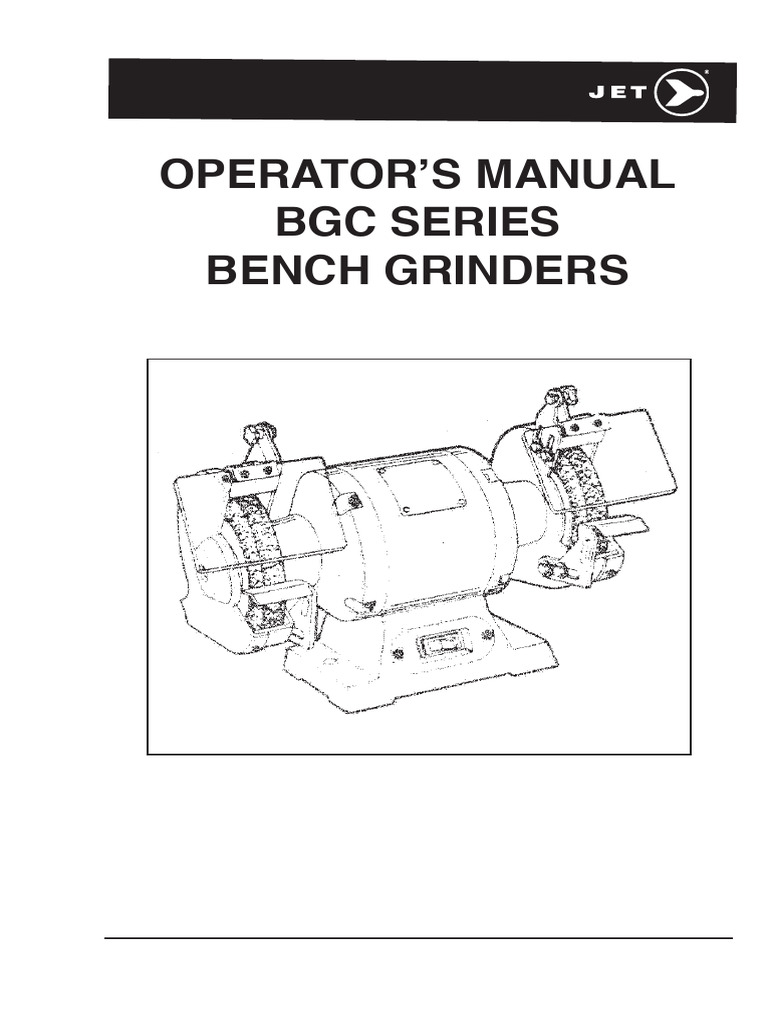 BGC Series Bench Grinder Manual | PDF | Grinding (Abrasive Cutting ...