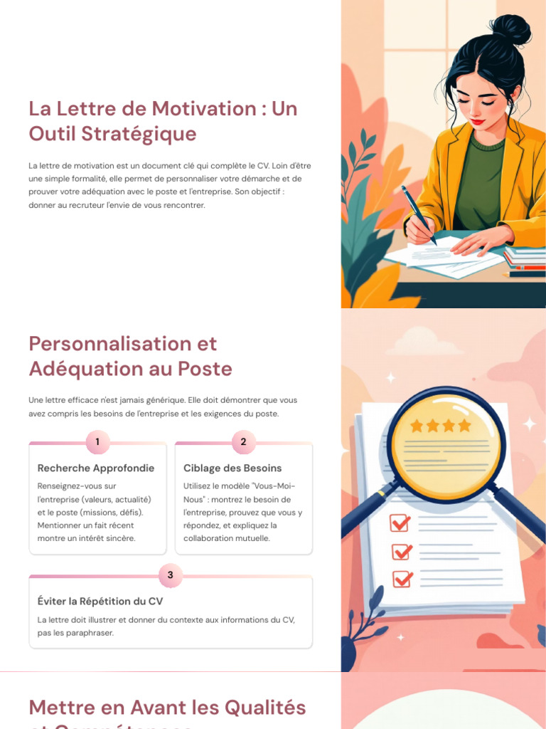 Rédiger une Lettre de Motivation Efficace | PDF | Motivation | Motivant