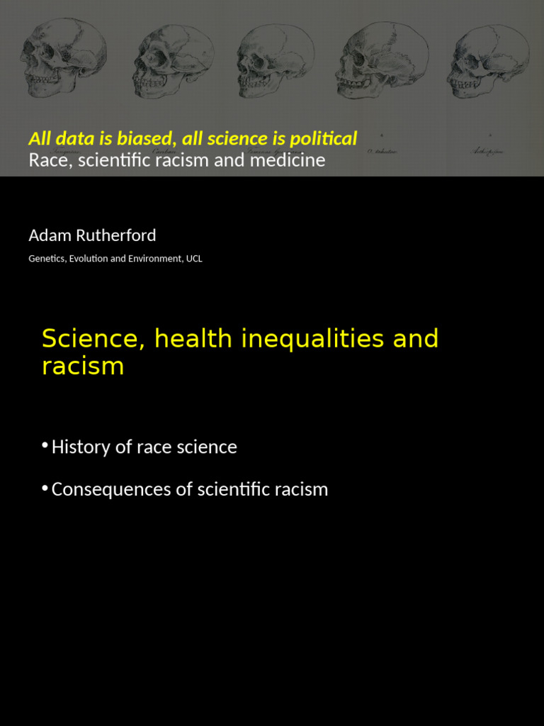Scientific Racism and Health Inequalities | PDF | Race (Human ...