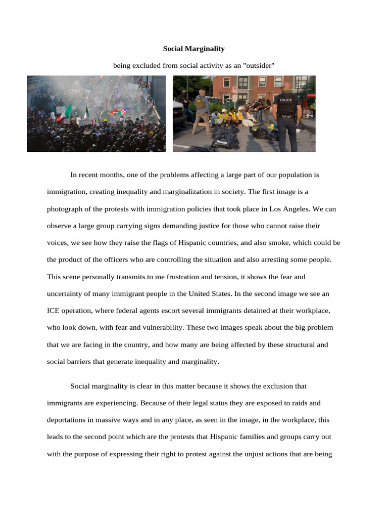 Immigration and Social Marginality Issues | PDF | Immigration | Social ...