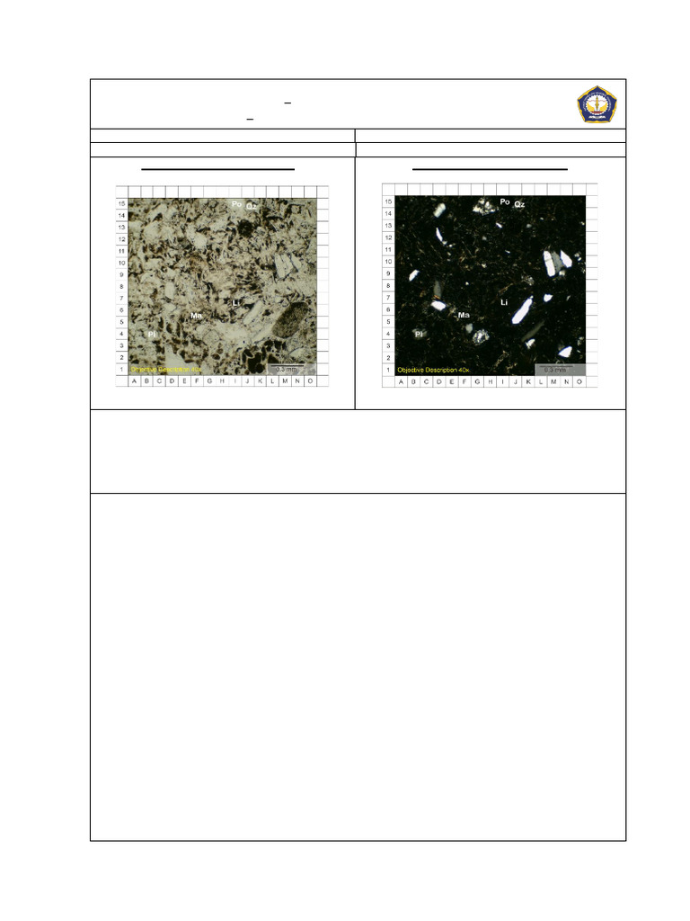 Analisis Mineralogi Batupasir Lithic Wacke | PDF