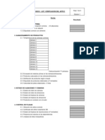 Modelo Check List Verificación Del APPCC