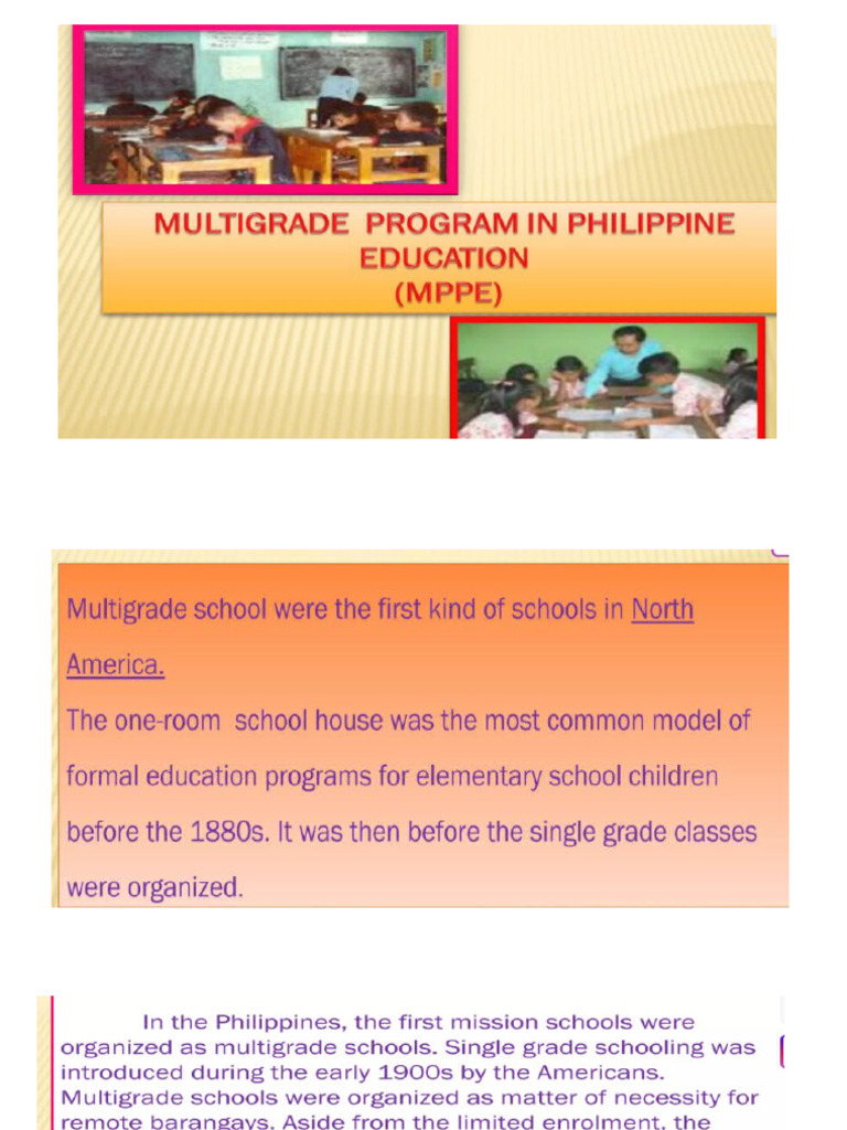Status of Multi Grade Program | PDF