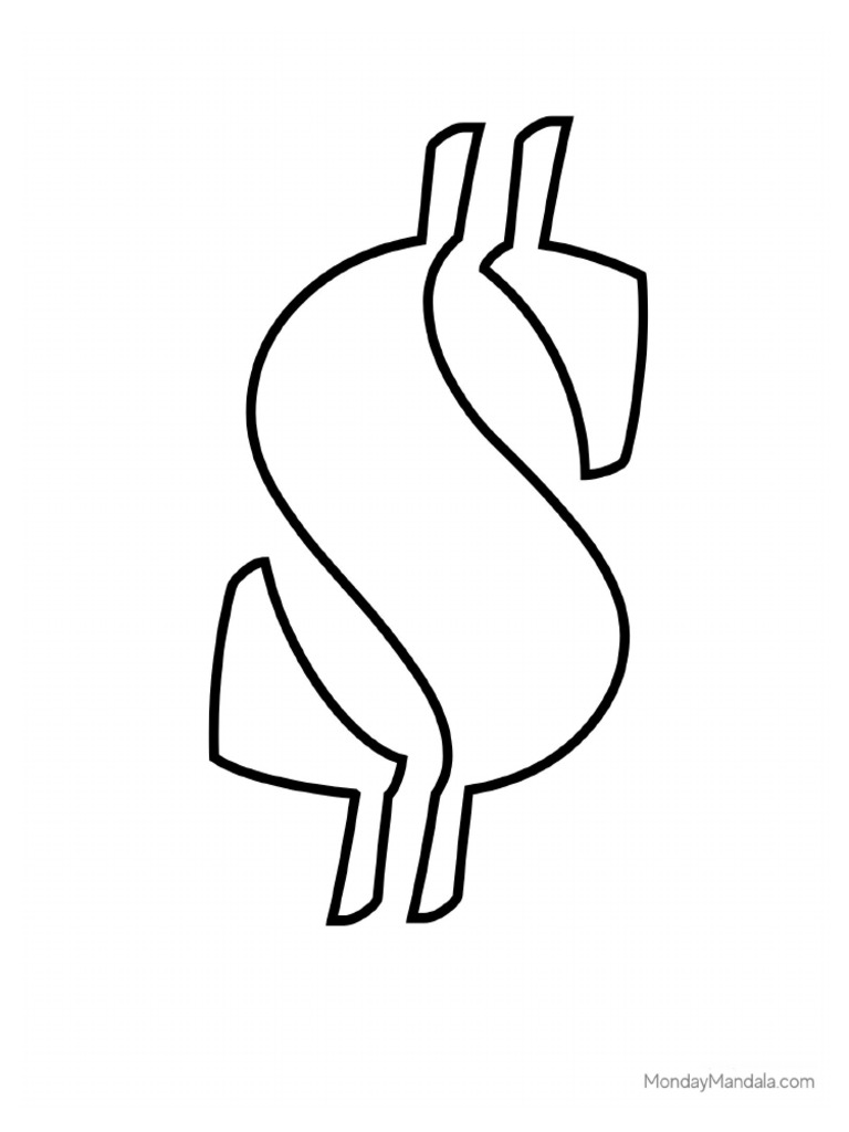 Stencil Dollar Sign V4 | PDF