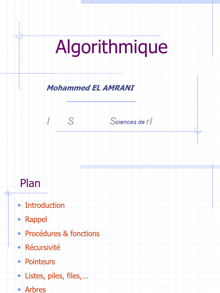 Introduction à l'Algorithmique | PDF | Programme informatique ...