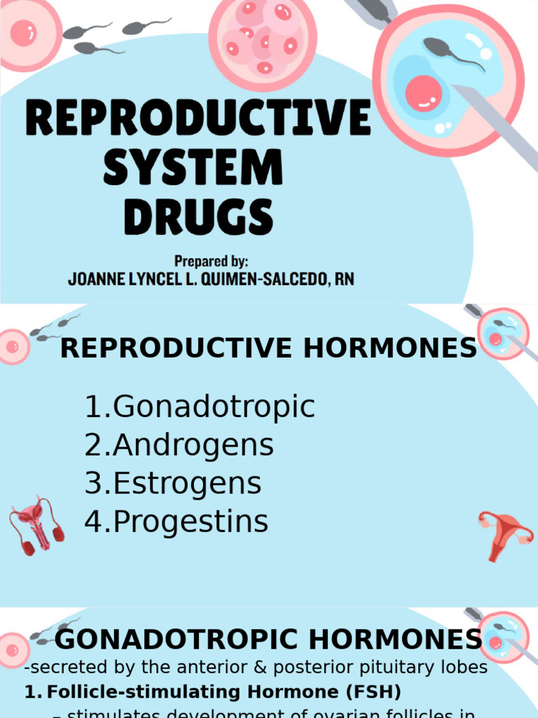Reproductive System Drugs | PDF | Combined Oral Contraceptive Pill ...
