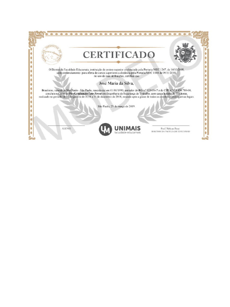 Certifica Do | PDF