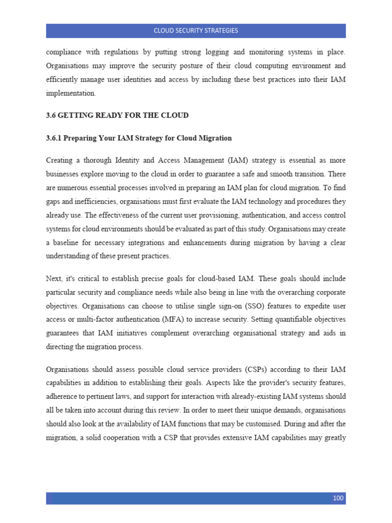 Cloud IAM Strategies for Secure Migration | PDF | Cloud Computing ...