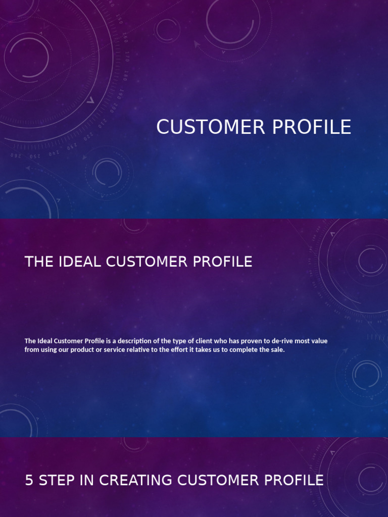 How to Create an Ideal Customer Profile | PDF
