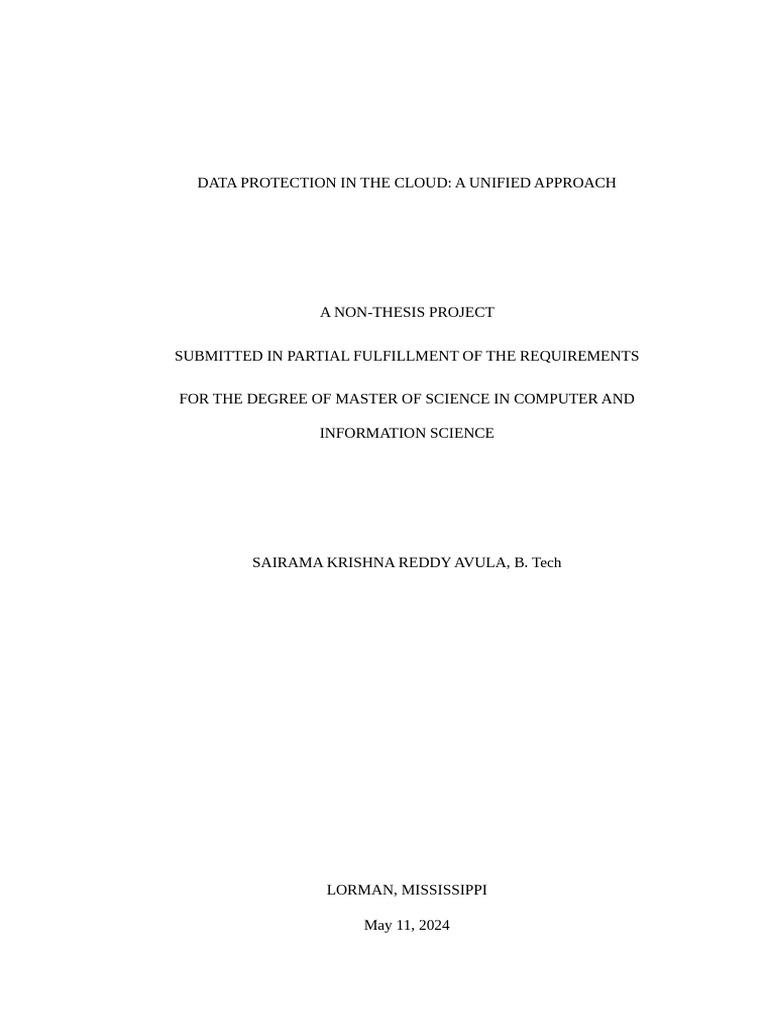 Sairama A10593997 ResearchProject-New Edited | PDF | Cloud Computing ...