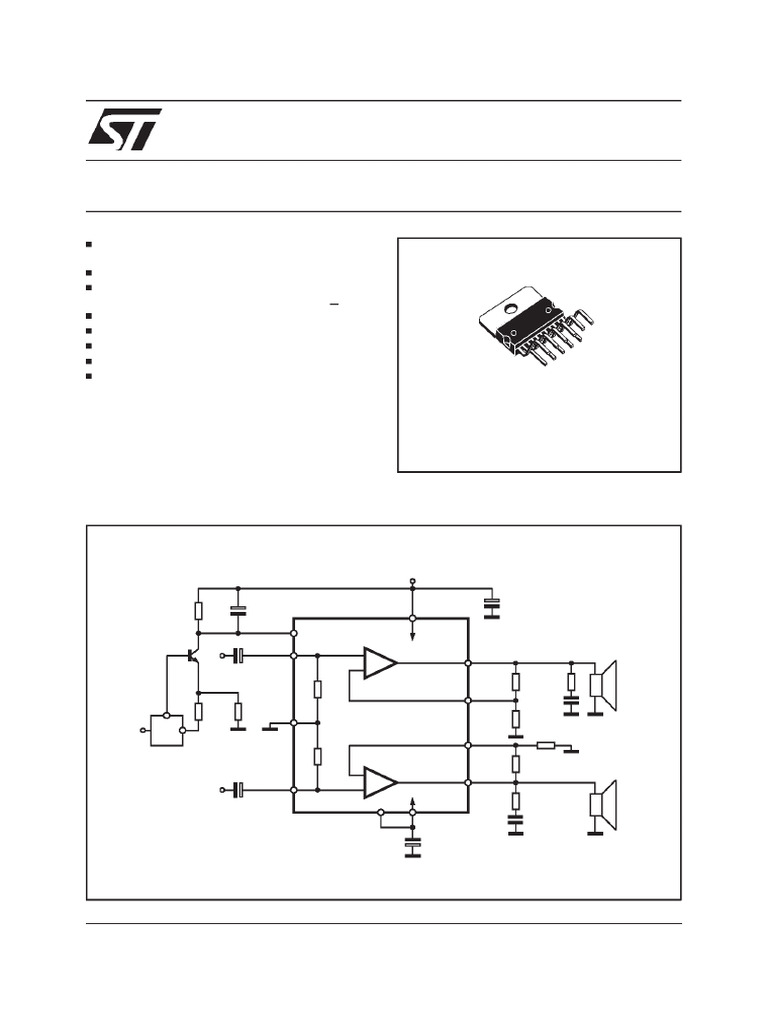 TDA7265 Stereo Amplifier Specifications | PDF | Amplifier | Electrical ...