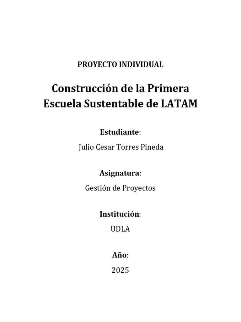 Escuela Sustentable en Uruguay: Proyecto 2025 | PDF | Sustentabilidad ...