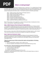 Training Design Sample | PDF | Competence (Human Resources) | Attitude ...