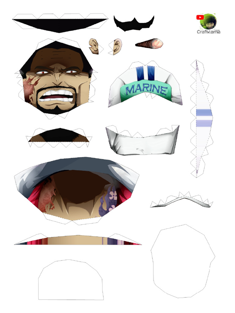 Papercraft Sakazuki Akainu Reward - Craft Tama | PDF