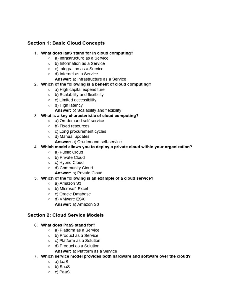 Cloud Computing Concepts and Models | PDF | Cloud Computing | Amazon ...