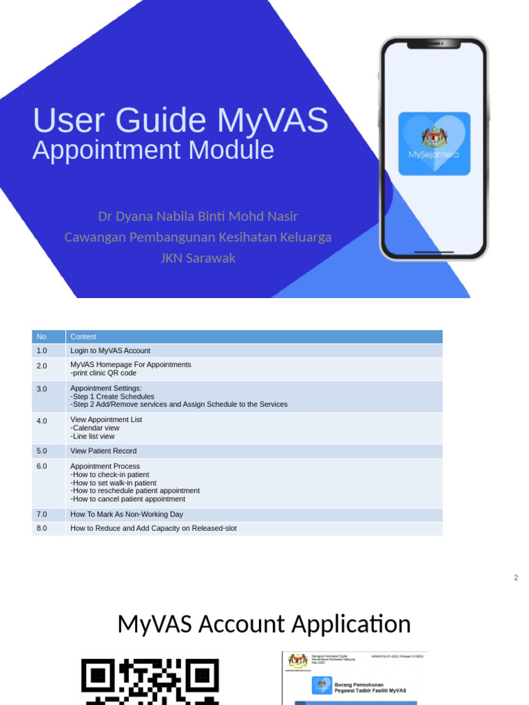 MyVAS Appointment Module User Guide | PDF | Qr Code