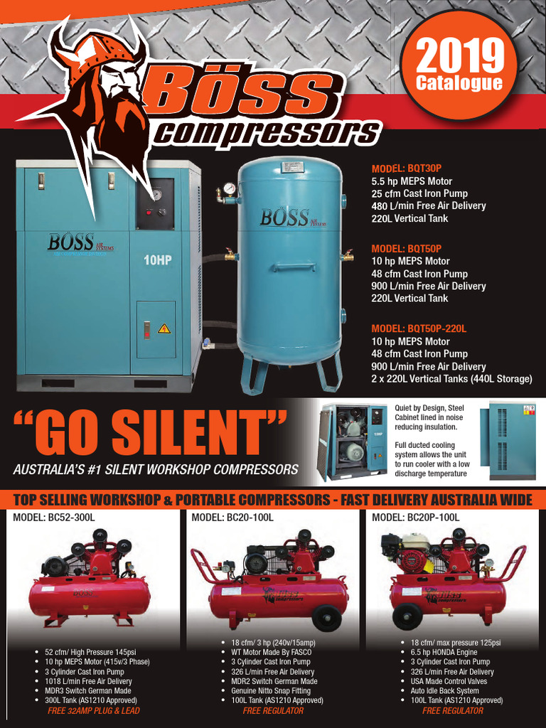 Industrial Air Compressors Catalogue | PDF | Pump | Engines