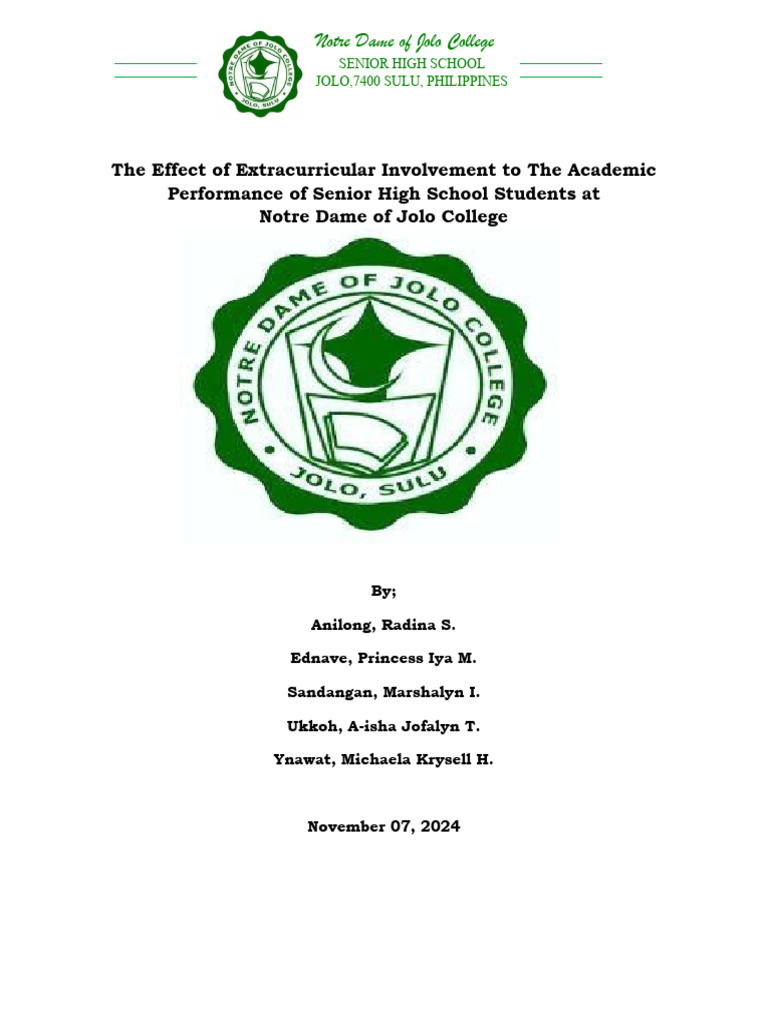 Group 4 Research Abm 12-N - 064911 | PDF | Survey Methodology | Psychology