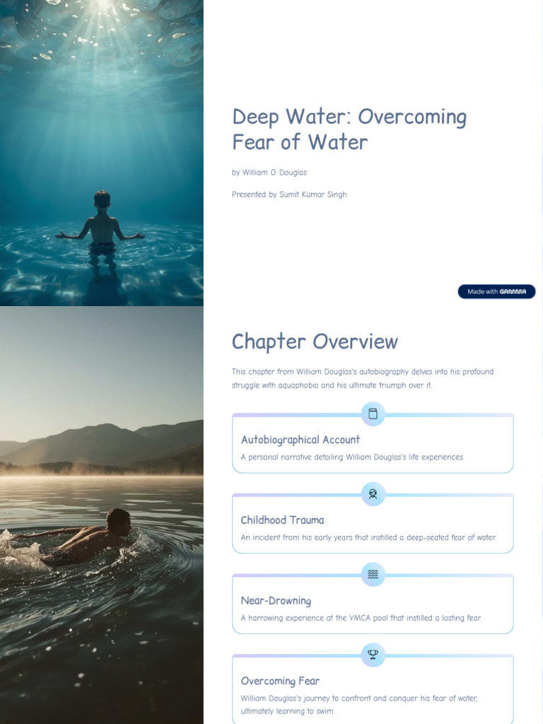 Deep Water Overcoming Fear of Water | PDF | Fear | Swimming (Sport)