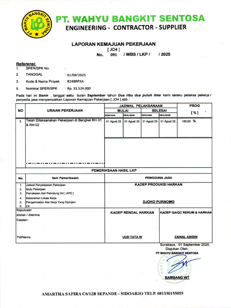LKP No 091 | PDF