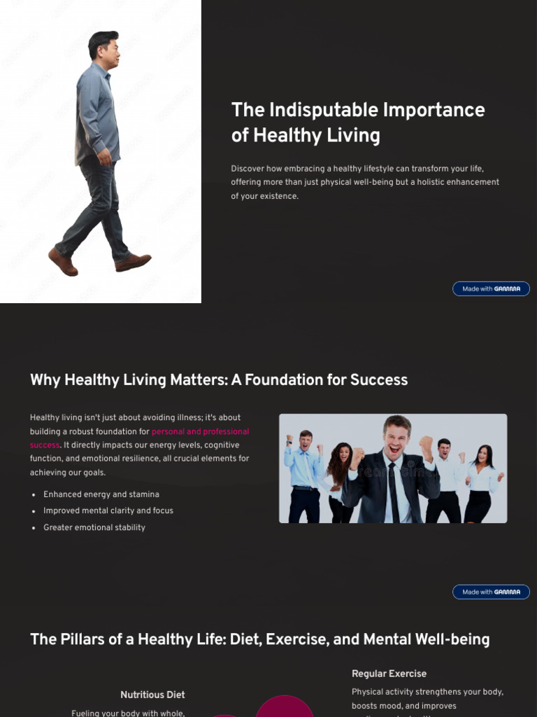 The Indisputable Importance of Healthy Living | PDF | Mental Health ...