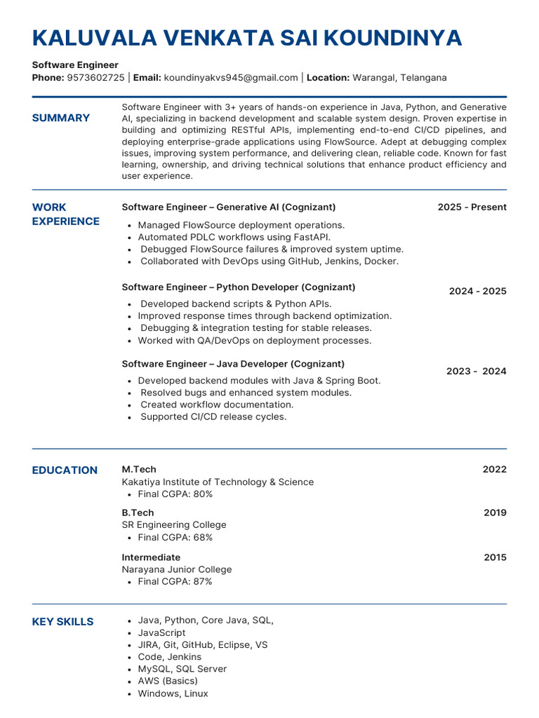 Software Engineer Profile: Java & Python | PDF | Java (Programming ...