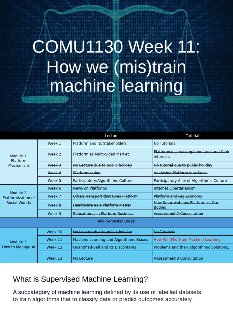 Week 11 Tutorial (2025) | PDF | Machine Learning | Artificial Intelligence