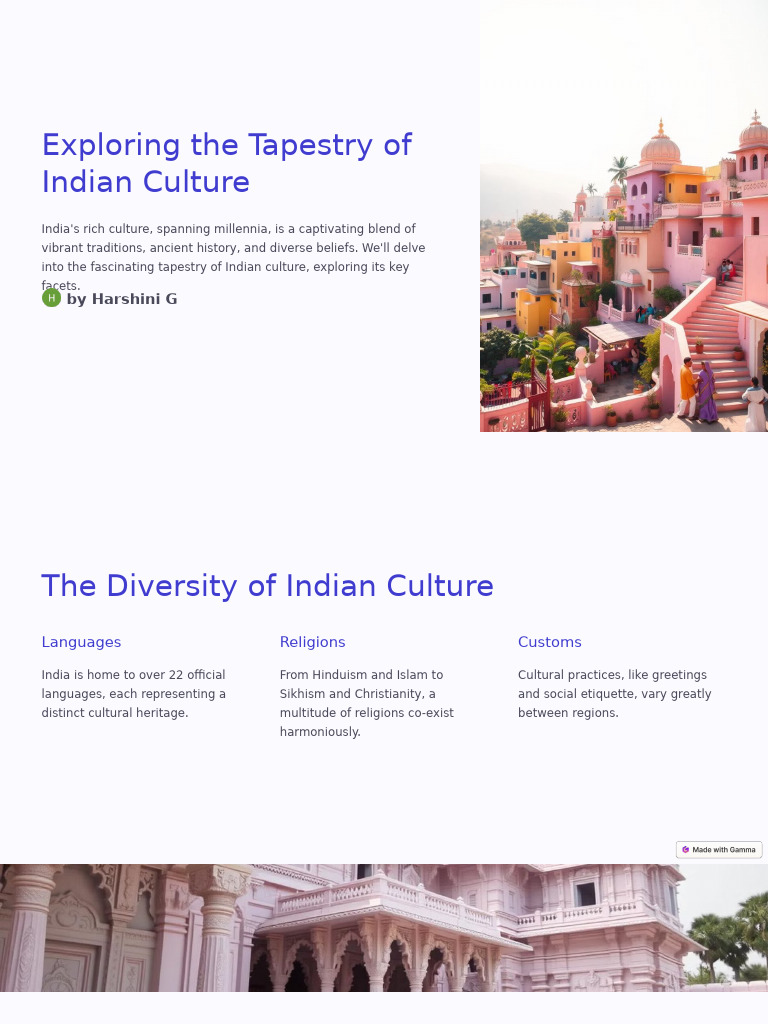 Indian Culture: A Rich Tapestry Explained | PDF | Reincarnation