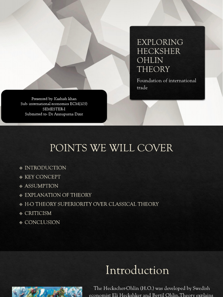 Heckscher-Ohlin Theory Overview | PDF | Scientific Theories | Business ...