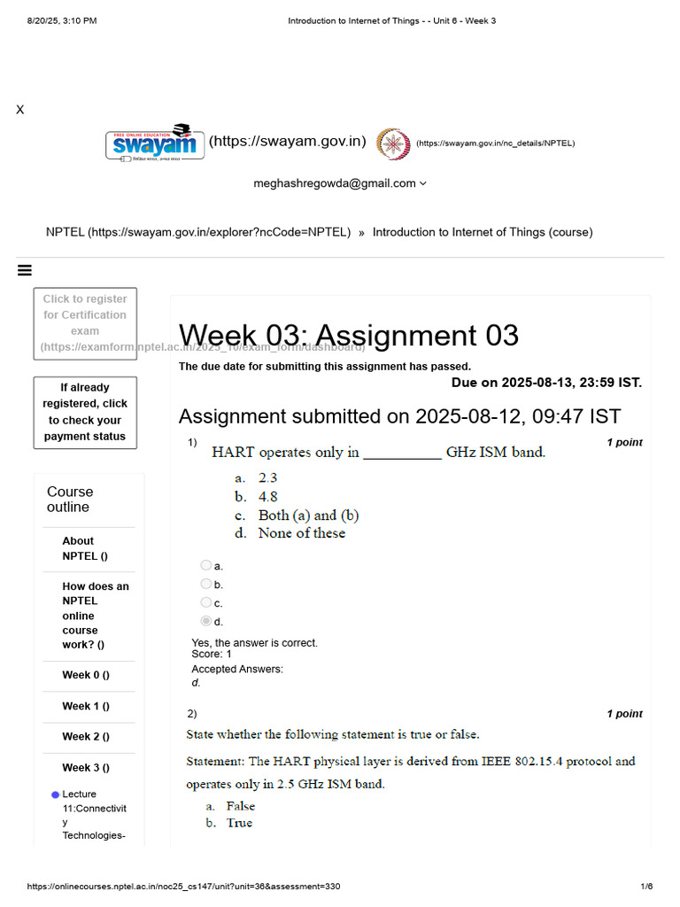 Introduction To Internet of Things - Unit 6 | PDF