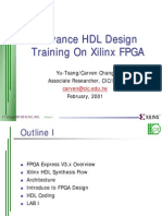 Advance HDL Design Training on Xilinx FPGA