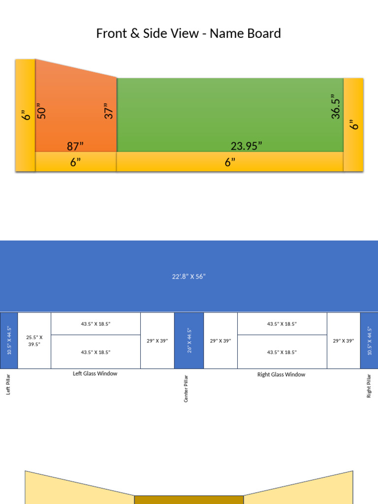 Dimensions for Name Board Design | PDF