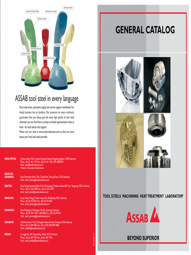 GenCat - Tooling Material 2013 | PDF | Iron | Metalworking