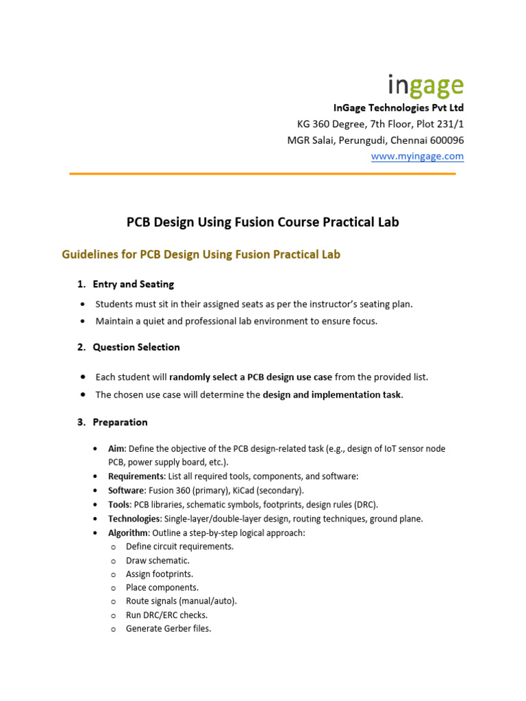 PCB Design Using Fusion Test Projects | PDF | Printed Circuit Board ...