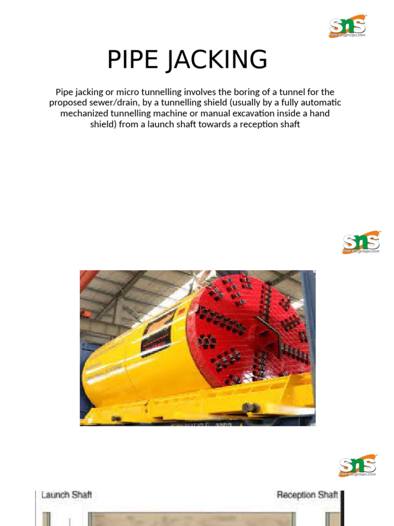 Pipe Jacking | PDF | Tunnel | Civil Engineering