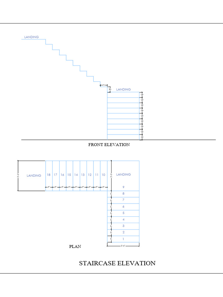 Staircase Elevation Gokul | PDF