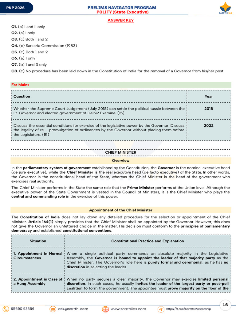 Cm - Class Notes | PDF | Cabinet (Government) | Oath Of Office