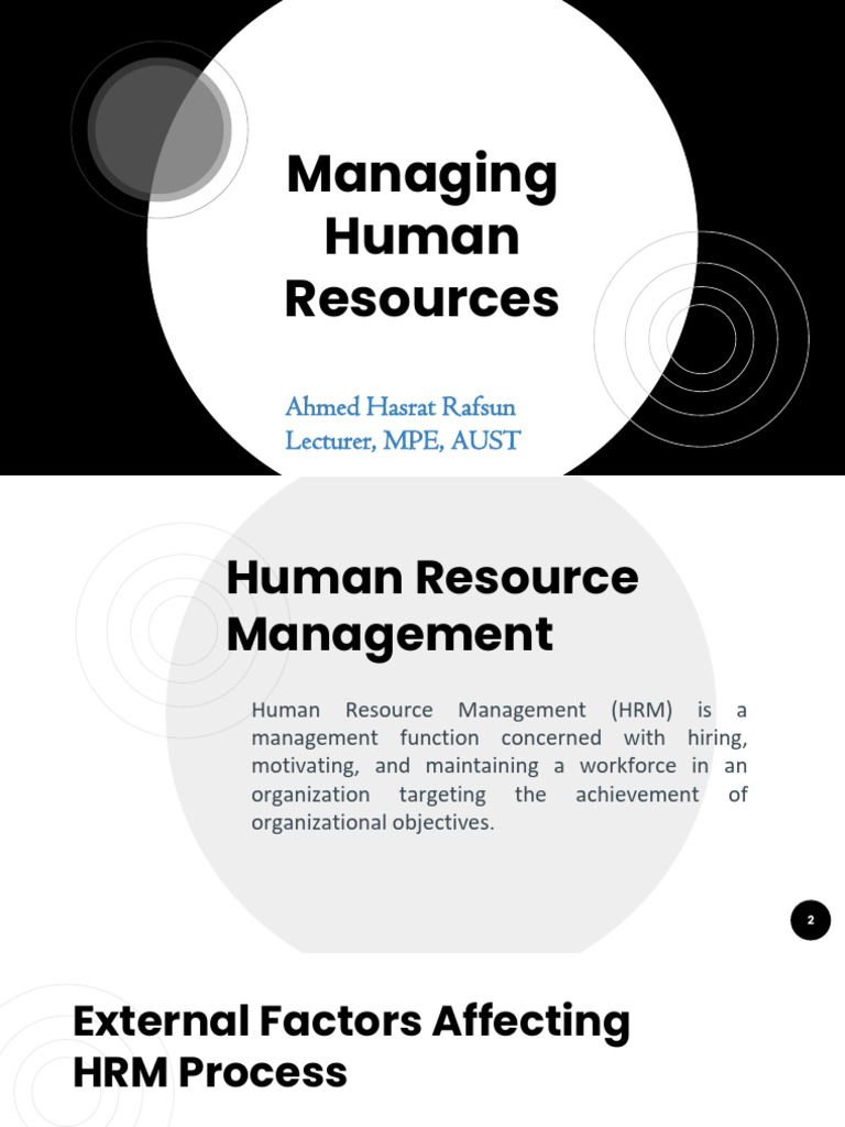 Key Factors in Human Resource Management | PDF | Performance Appraisal ...