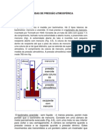 Medidas de Pressão Atmosférica