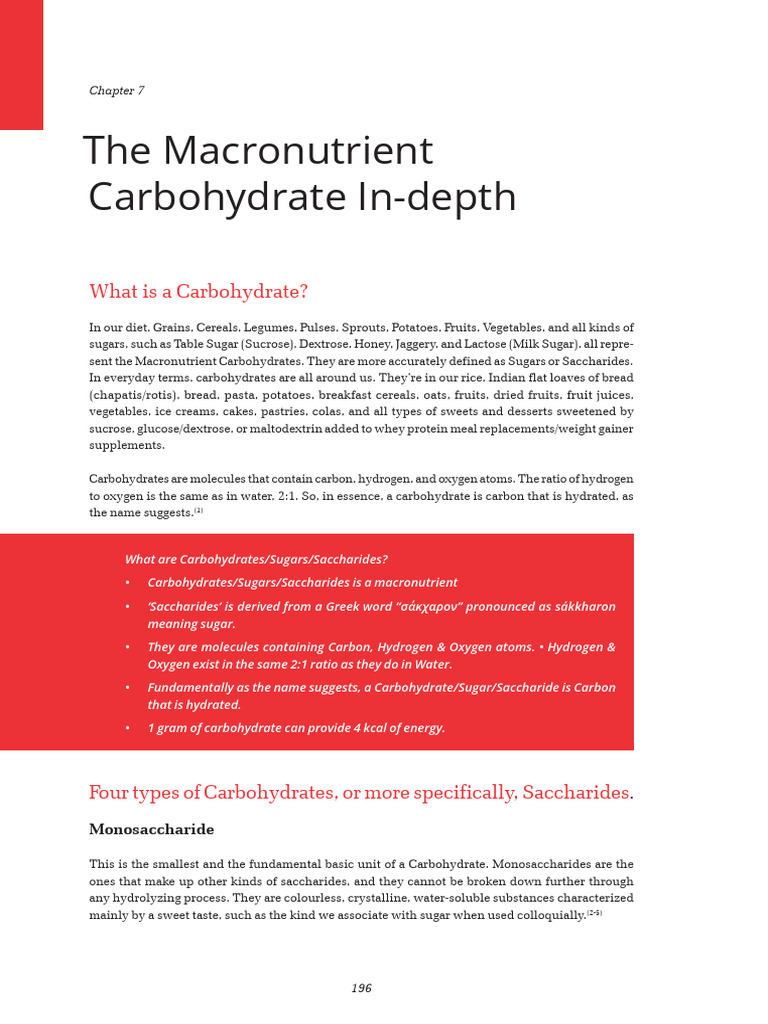 Understanding Carbohydrates and Sugars | PDF | Dietary Fiber | Diet ...