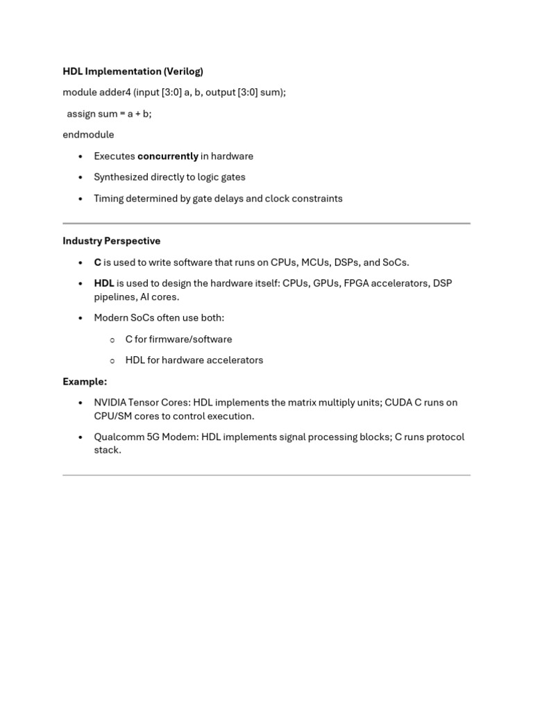 Verilog HDL for 4-bit ALU Design | PDF | Field Programmable Gate Array ...