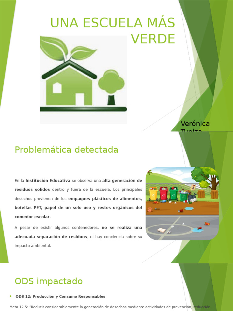 Una Escuela Más Verde | PDF | Residuos | Reciclaje
