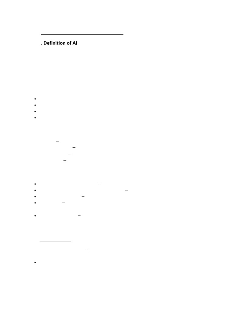 AI Notes UNIT 1-Introduction To AI | PDF | Artificial Intelligence ...