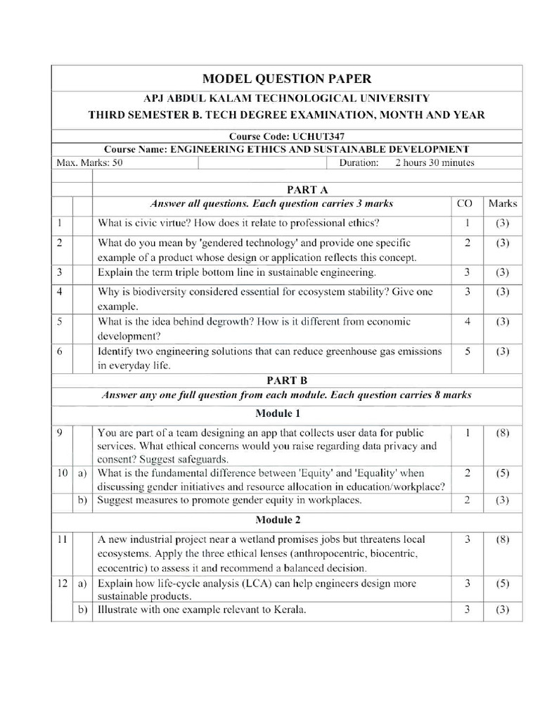 Uchut347 Ee Solved Model Qp | PDF