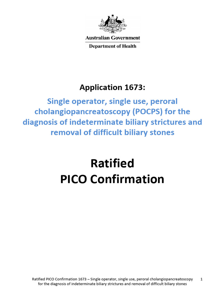 MSAC PICO 1673 2021 - Oct2021 | PDF | Cytopathology | Biopsy