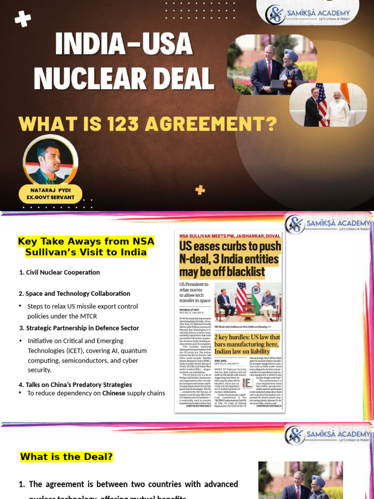 India-Usa Nuclear Deal | PDF | Treaty On The Non Proliferation Of ...